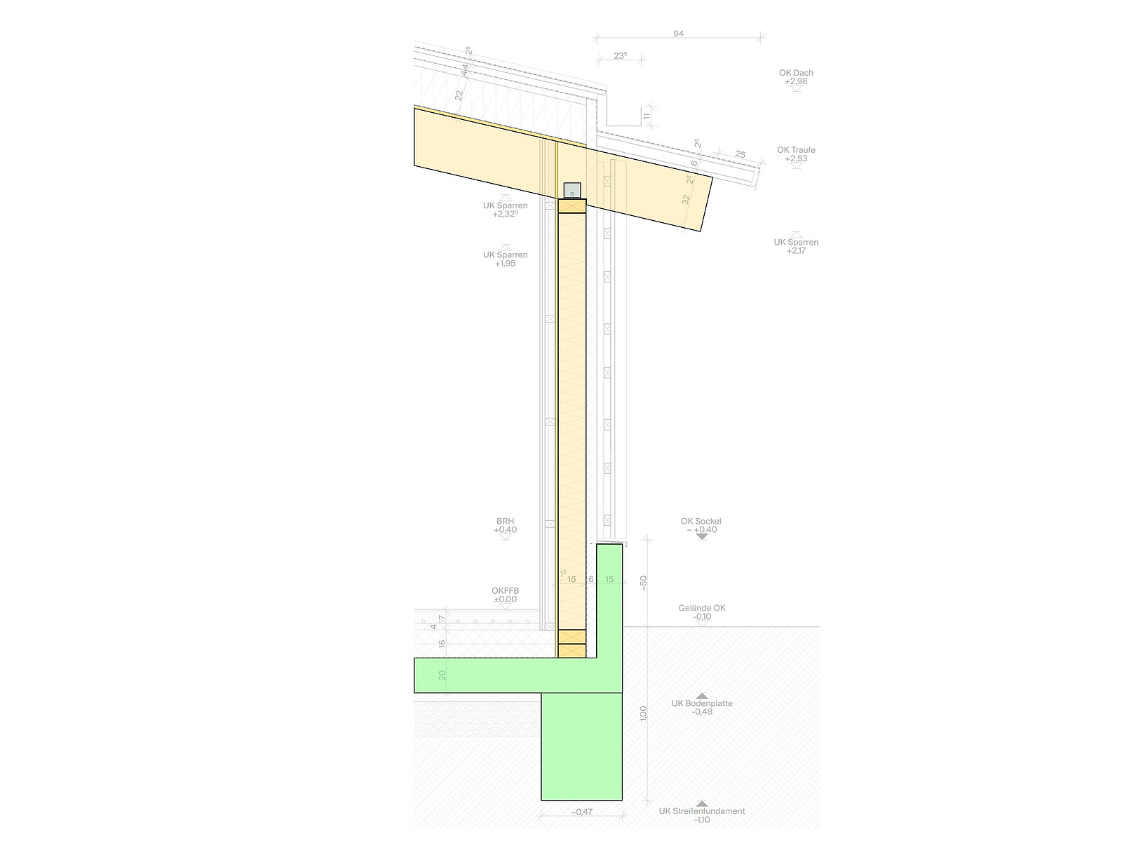 Regeldetail Außenwand    © EiSat GmbH