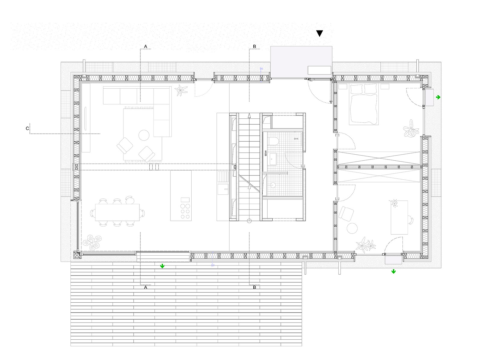 Grundriss EG, Zeichnung: CKRS Architektengesellschaft mbH